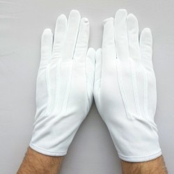 gants en nylon blanc officier pour Femme et Homme
