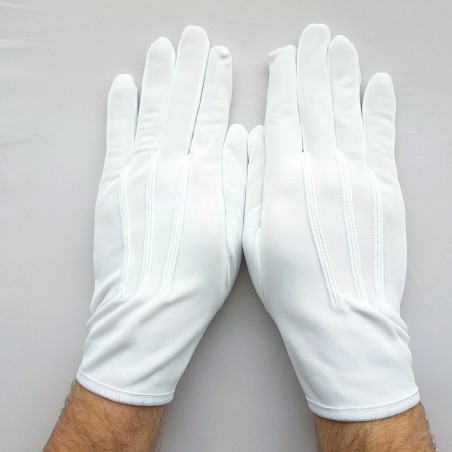 gants en nylon blanc officier pour Femme et Homme