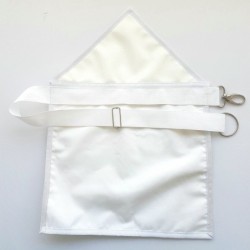 Tablier Apprenti Franc Maçon RER loge bleue pour modéle femme. Made in France.