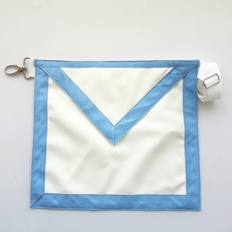 Tablier Compagnon Franc Maçon RER loge bleue . Made in France.