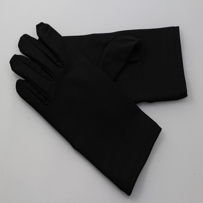 gants en satin marine taille unique.