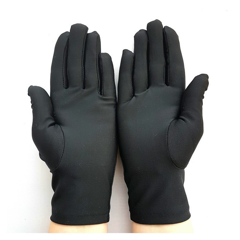 gants en satin marine taille unique.