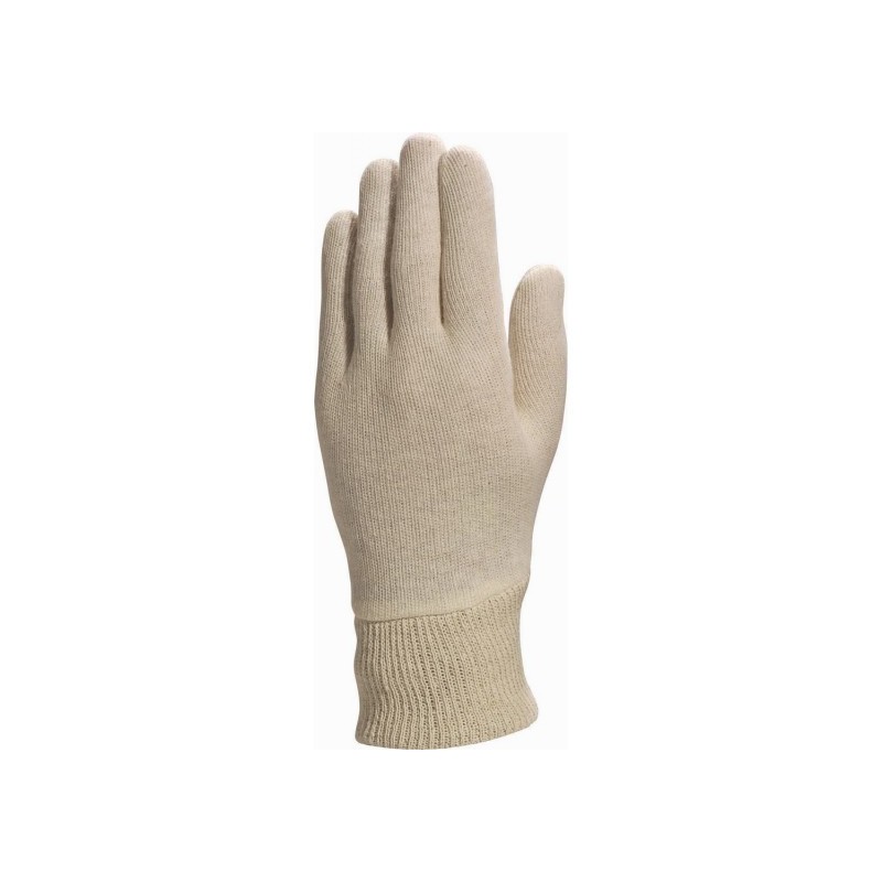 Gants tricot coton interlock.