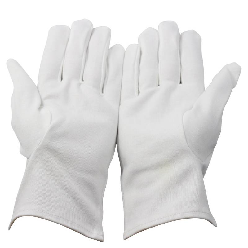 Gants en coton blanc Gants de travail de soins des mains Gants sans  peluches, Extra Large, 12 paires