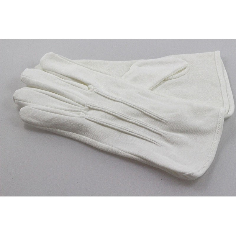 gants blanc coton avec grip pour petites et grandes mains.