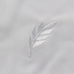 Gant Blanc Nylon franc maçon broderie feuille acacia blanche.