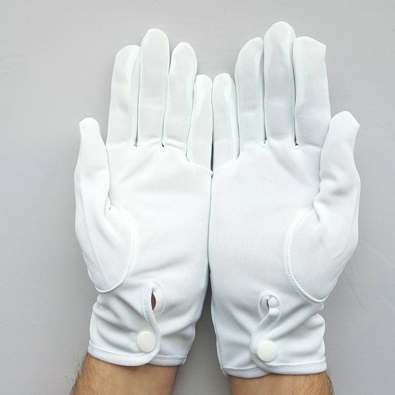 gants en nylon blanc officier pour Femme et Homme