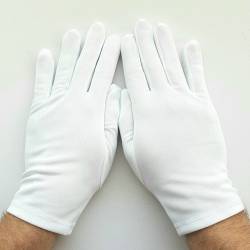 Gant blanc en nylon pour petites et grandes mains : Notre Best seller.