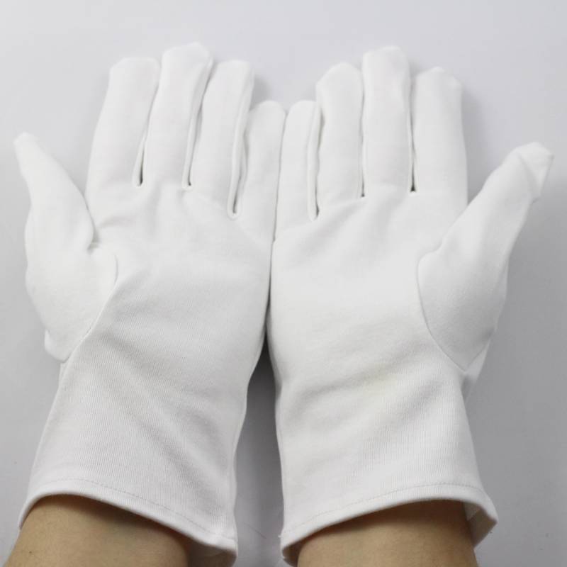 Taille M - 6 paires - Gants blancs en coton doux, pièces de