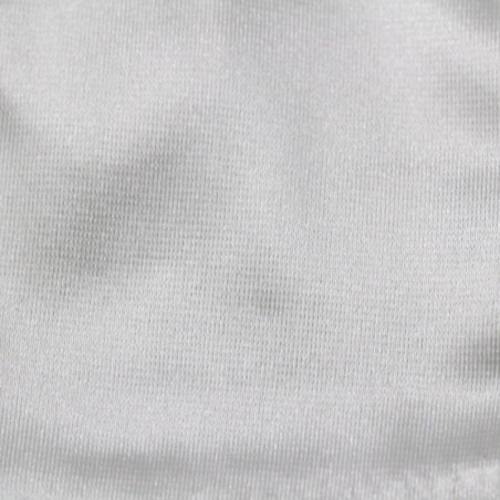 gant blanc nylon franc maçon, broderie bleue et or.