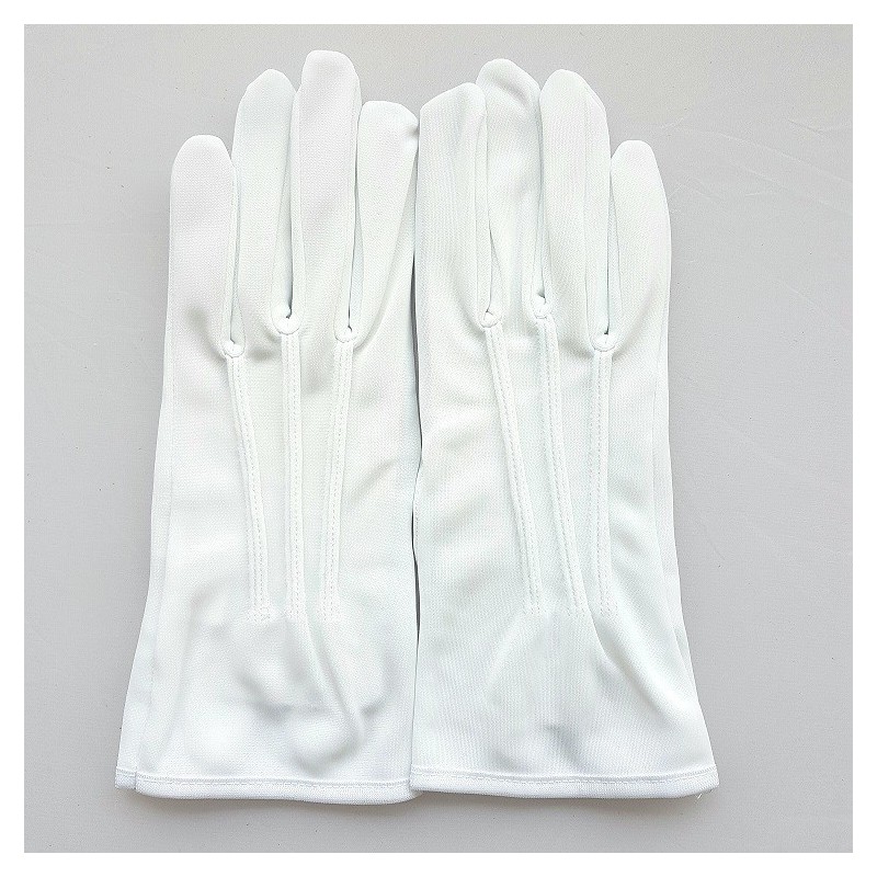 gants en nylon blanc officier pour Femme et Homme